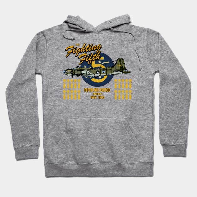 B-17 Flying Fortress 5th Air Force Hoodie by TCP